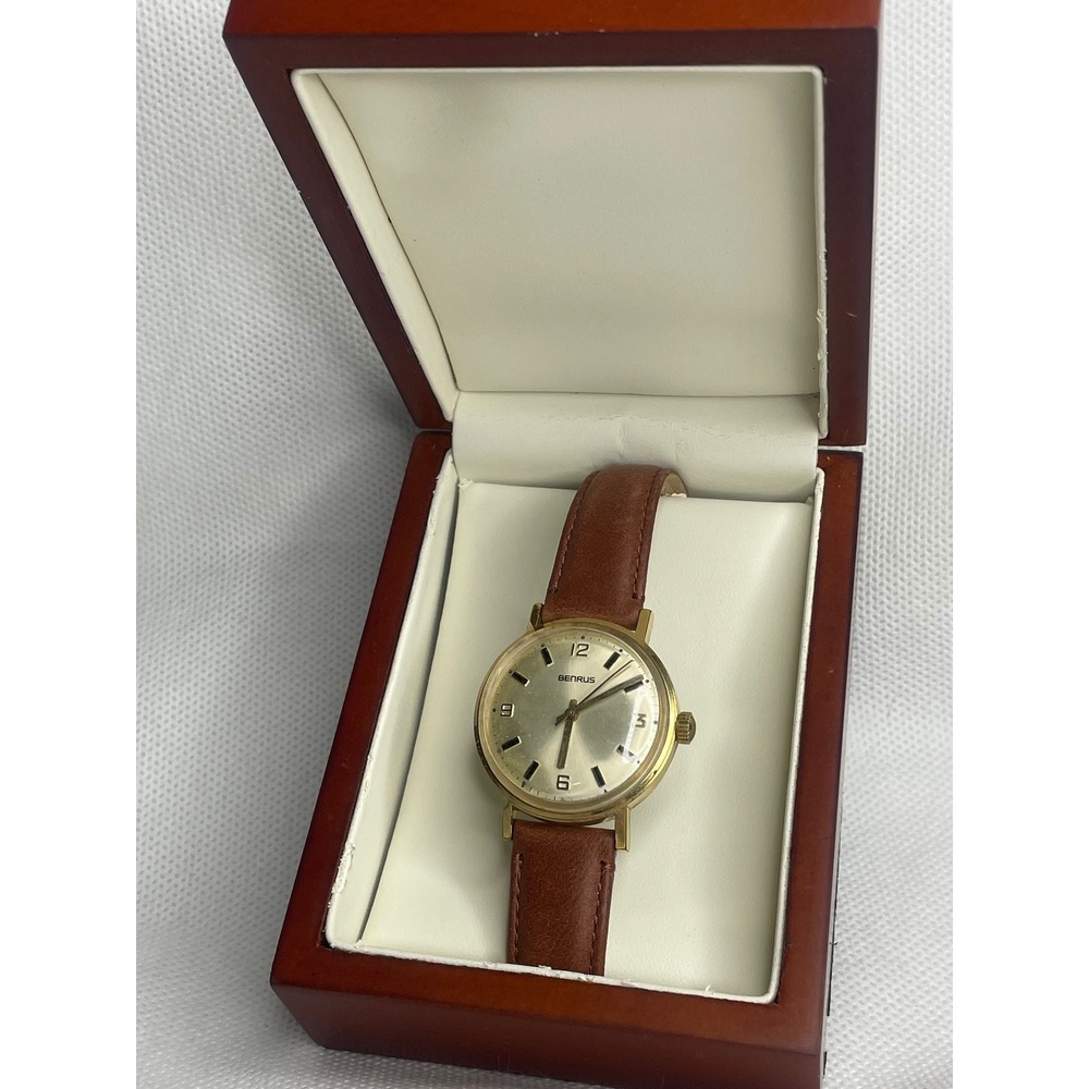 Vintage Benrus Series #3061 Mechanical Watch 20 Micron Gold Plated Shock Absorb
